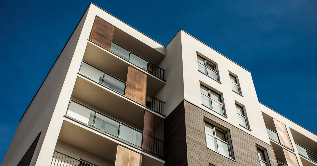 ground shot of apartment building